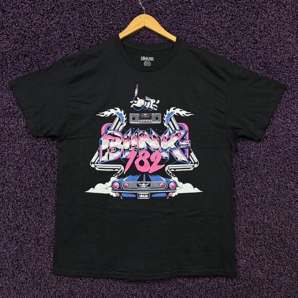 Blink-182 Motor City Rock Show Art Pop Punk Band T-Shirt XL - Picture 1 of 4